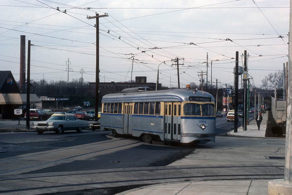 Photograph of No. 2054, by David Warner, November 1981 at Island and Elmwood.