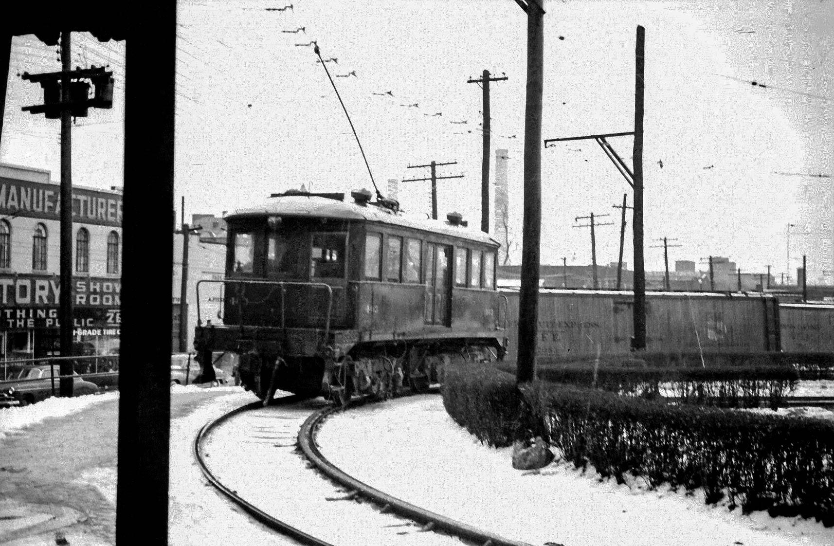 L&WV Freight Motor 403 in Wilkes Barre