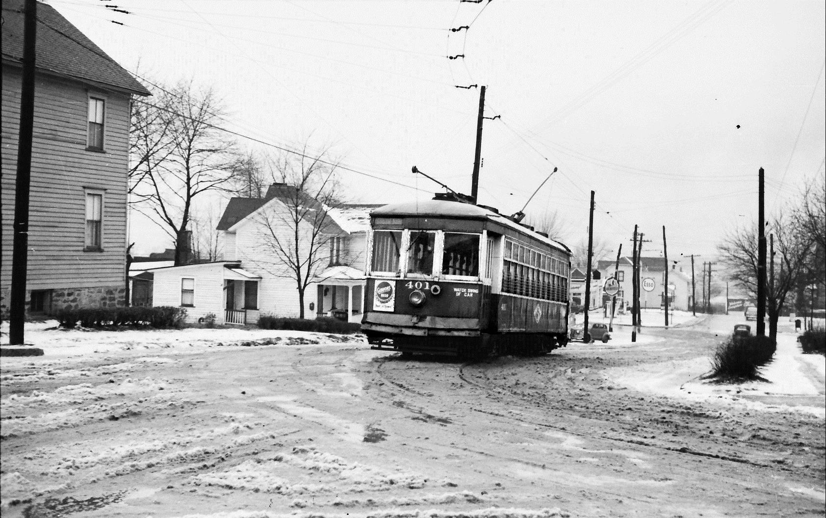 Scranton Railways 401 at a Southside Scranton Corner