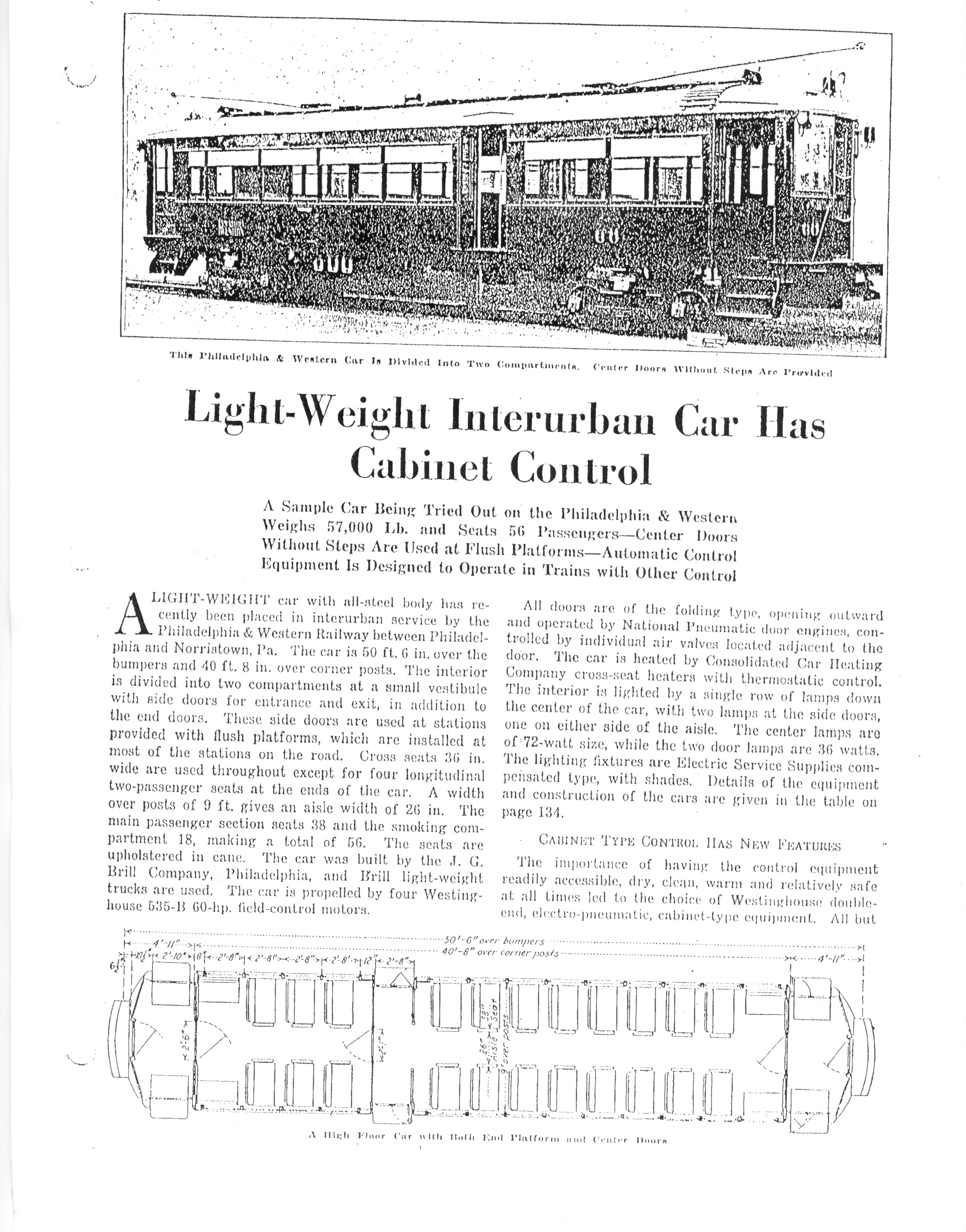 Electric Railway Journal Reprint