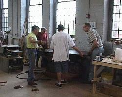 Volunteers in Restoration Shop
