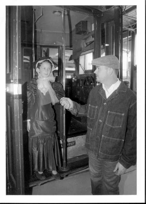 Iron Furnace Family on Board the Trolley