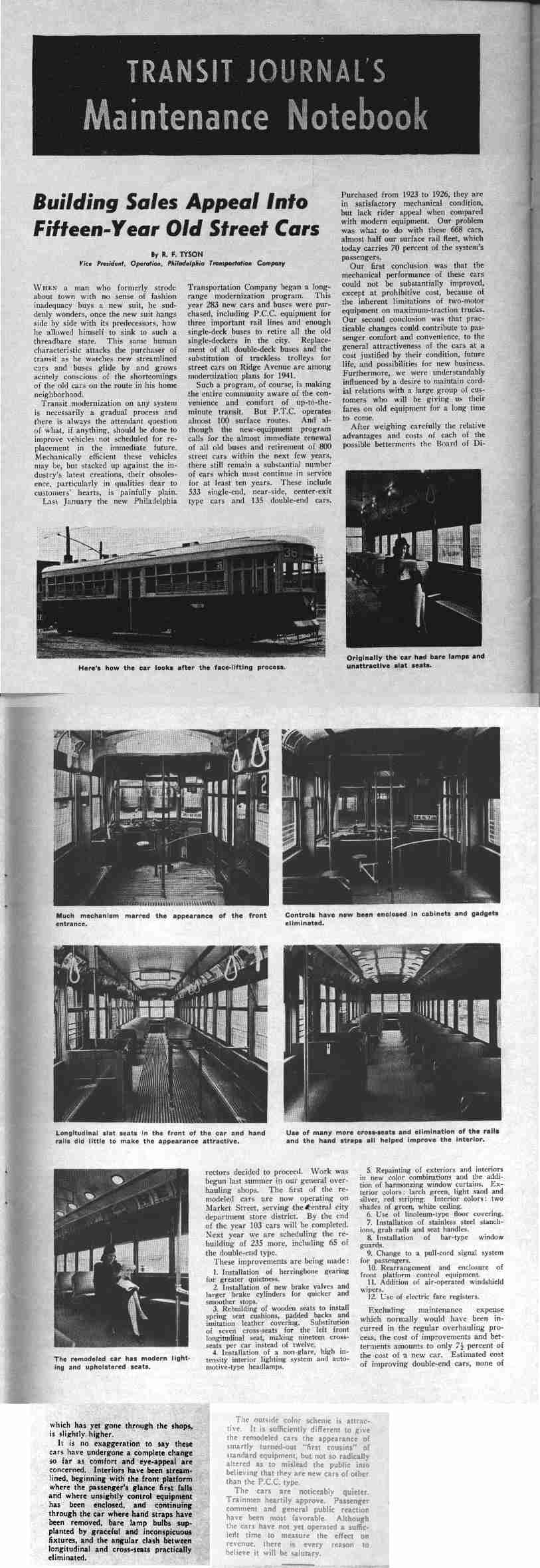 1940 Transit Journal Reprint