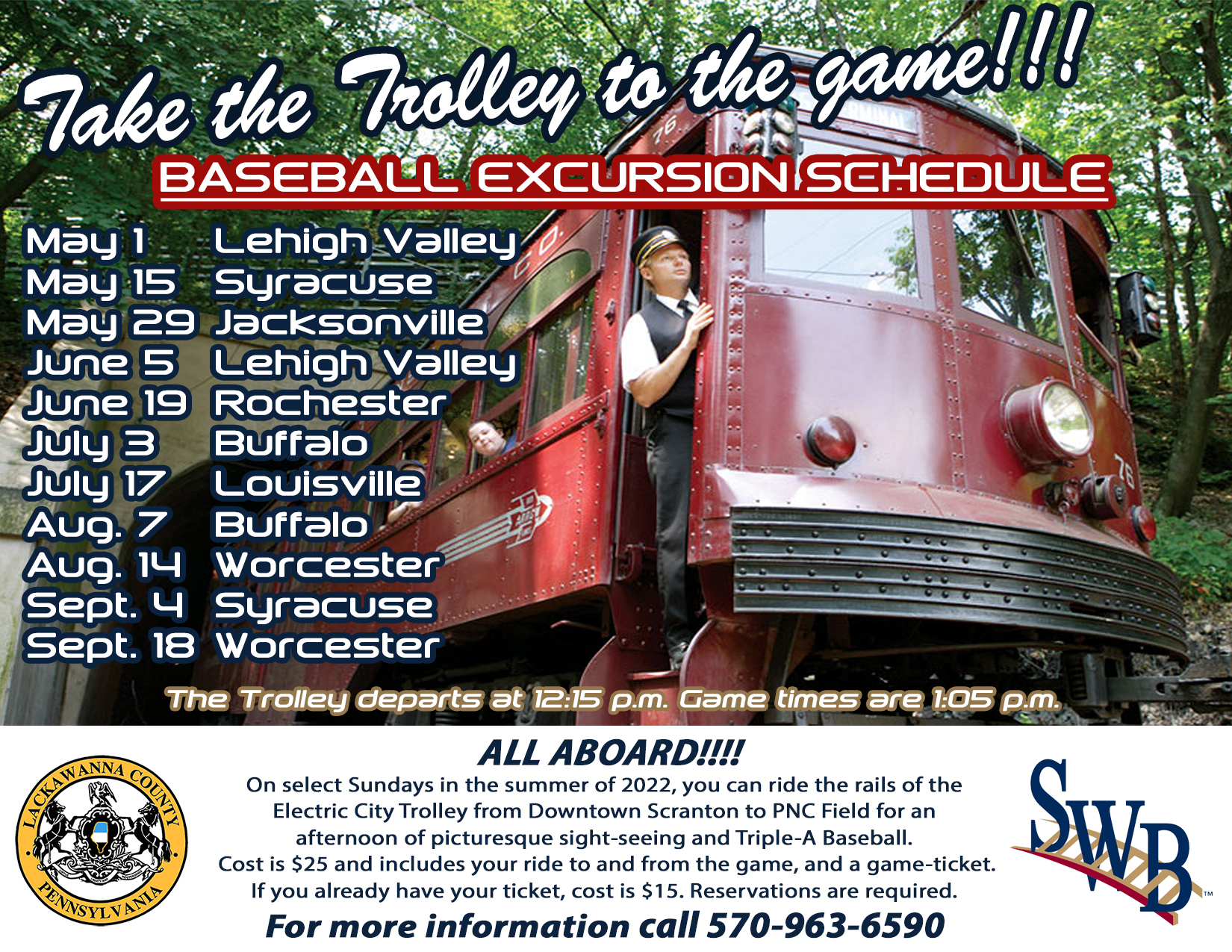 15 Trolley Schedule Sunday Electric City Trolley Museum Association