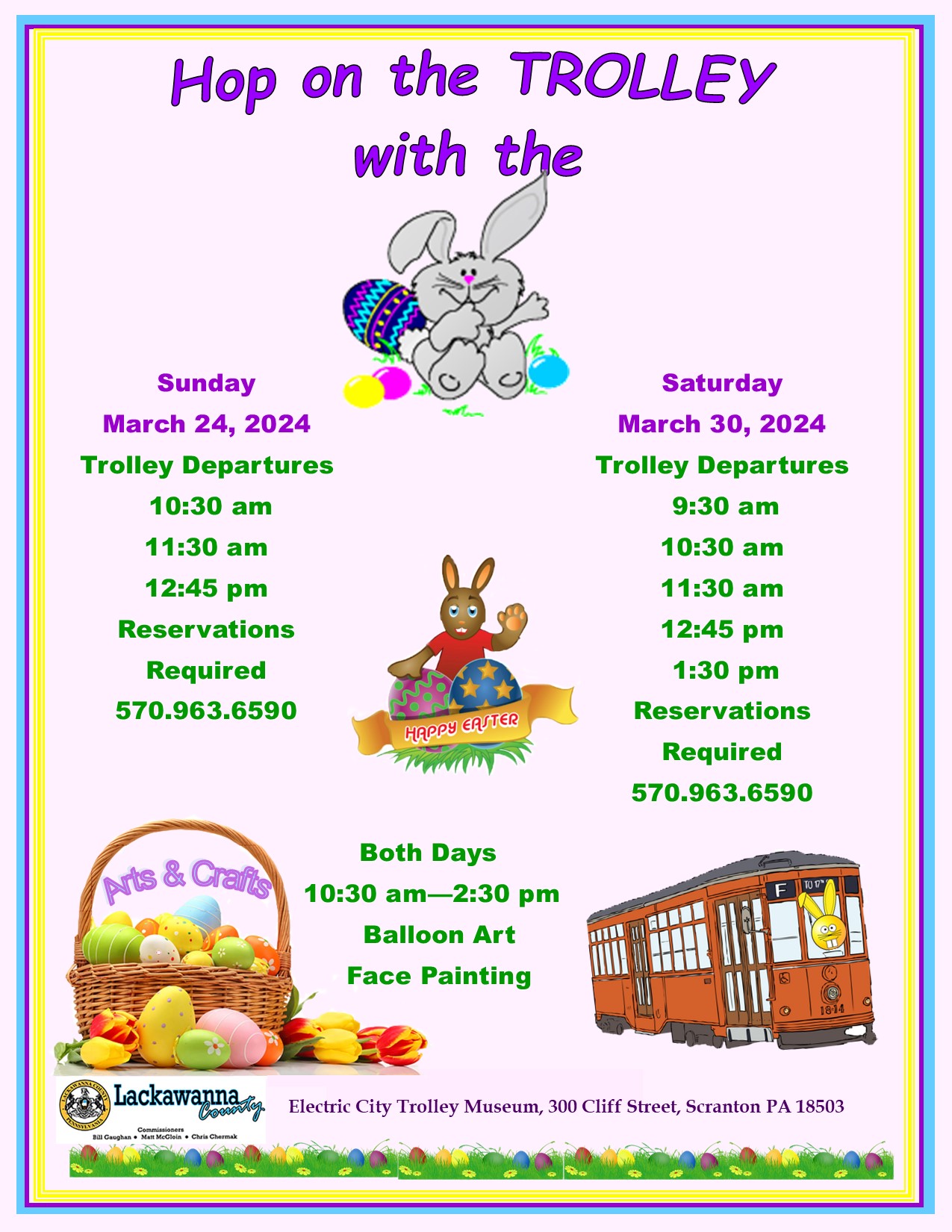 Hop on the Trolley with the Easter Bunny