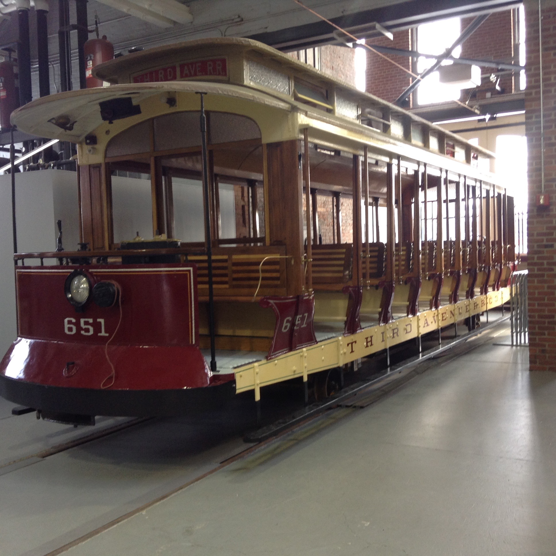 Open Car #651 at the Museum